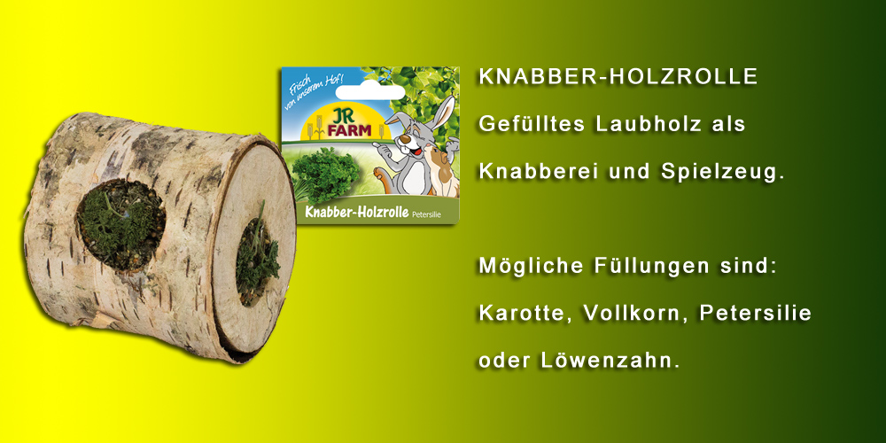 JR Farm Knabber-Holzrolle